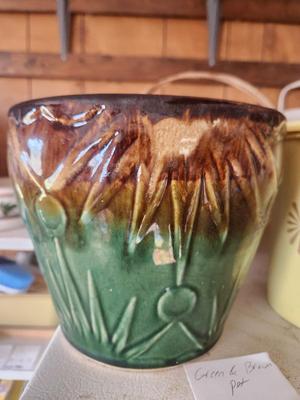 Green and Brown Pot