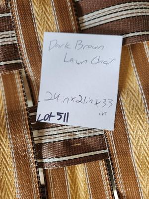 Dark Brown Lawn Chair