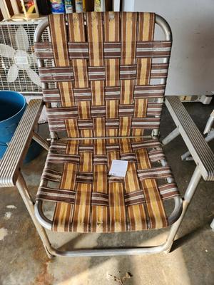 Dark Brown Lawn Chair