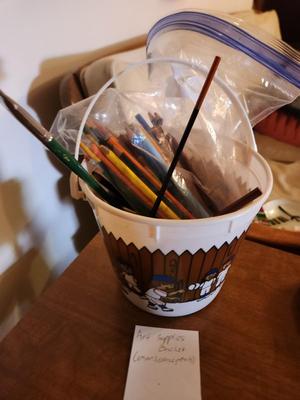 Art Supplies Bucket