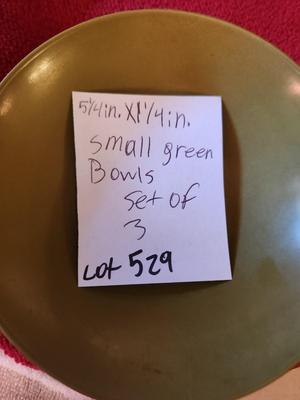 Small Green Bowls