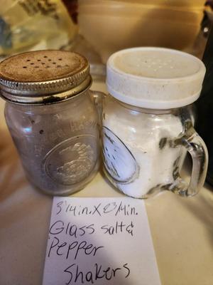 Glass Salt and Pepper Shakers