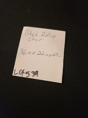 Black Rolling Chair