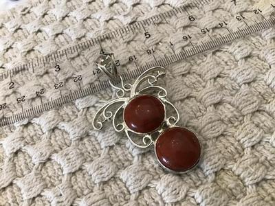 925 Pendant Faux Stone