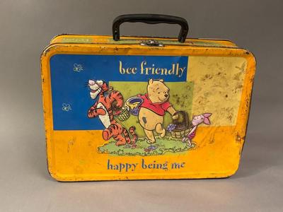 Winnie The Pooh Vintage Metal Lunch Box