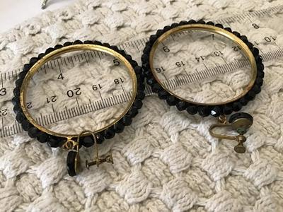 Screw Back Vintage Hoop Earrings