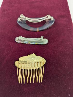 Antique Hair Combs & Barrettes