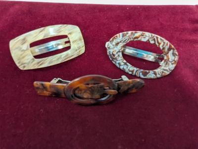 Antique Barrettes Made In France