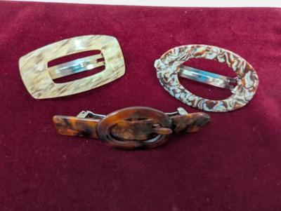 Antique Barrettes Made In France