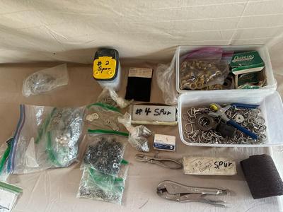 Lot of Misc. Crafting Materials/Tools/Buckles/Spurs