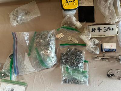 Lot of Misc. Crafting Materials/Tools/Buckles/Spurs