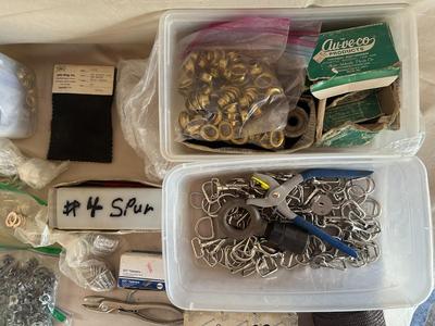 Lot of Misc. Crafting Materials/Tools/Buckles/Spurs