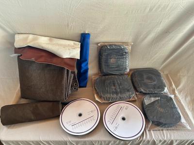 Lot of Fabric & Velcro Strips