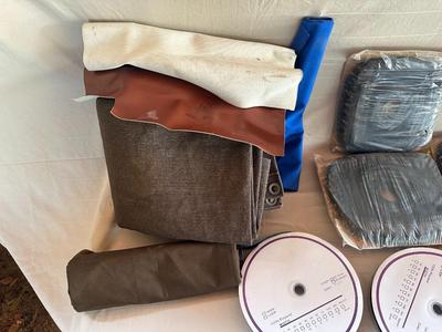 Lot of Fabric & Velcro Strips