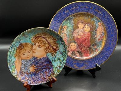 "Mother's Day Plate" lot by Edna Hibel