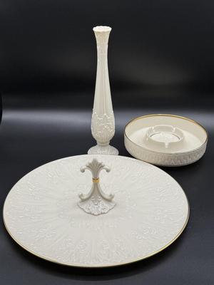 Lennon Vase, ash tray and handled serving tray