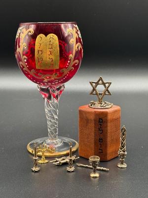 Vintage Kiddush goblet lot