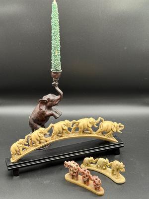 Carved Elephant lot
