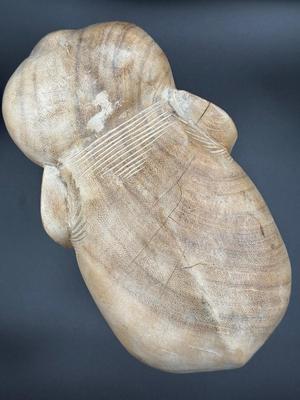 Hand carved elephant--4" tall
