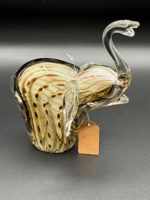 Murano glass elephant--6" tall
