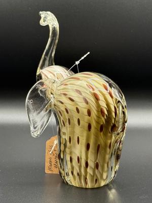 Murano glass elephant--6" tall