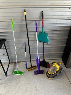 BISSELL SPOTBOT AND OTHER FLOOR CLEANING TOOLS