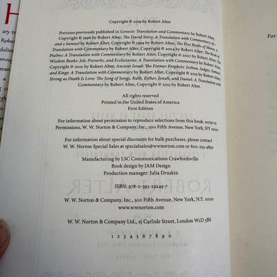 The Hebrew Bible: “A Translation with Commentary" by Robert Alter and More Jewish Books (BR2-BM)