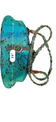 Clothing - Mary Frances Purse - Turquoise Beaded w/ flower