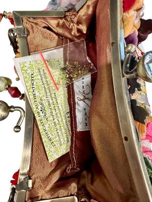 Clothing - Mary Frances Purse - Floral Ribbon New with COA