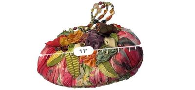 Clothing - Mary Frances Purse - Floral Ribbon New with COA