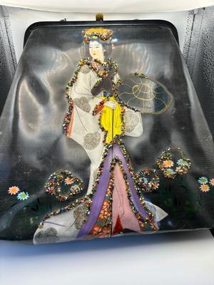 Clothing - Vintage Purse - Etro Black Beaded 60's