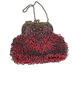 Clothing - Mary Frances style Burgundy Beaded purse