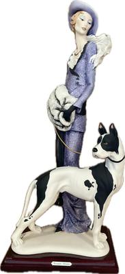 Armani Figure - Lady with Great Dane - 0429-C with box