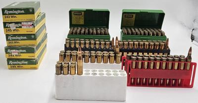 Over 140 Rounds Ammunition Remington 243 High Velocity