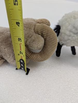 Vintage Dakin Ram & Flocked Ram Big Horn Sheep Animal Figure