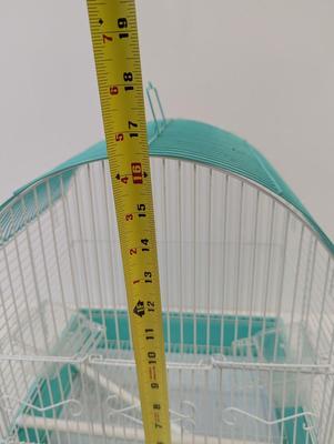 Green Round Top Prevue Parakeet Cage