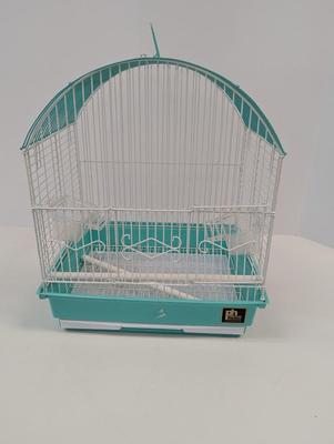 Green Round Top Prevue Parakeet Cage