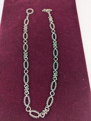 Approx 19" Weight 3ozs Barbara Bixby 18K Necklace .925 Silver & 18k Yellow Gold