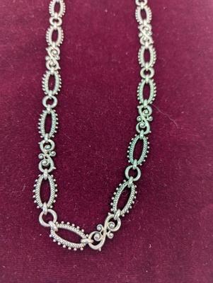 Approx 19" Weight 3ozs Barbara Bixby 18K Necklace .925 Silver & 18k Yellow Gold