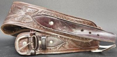 Leather Western Style Holster For Revolver #2 Of 2 - (T1)
