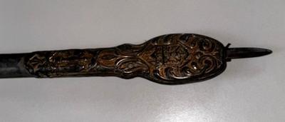 Antique Mortuary Hilt Backsword Sword & Scabbord