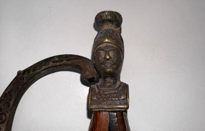 Antique Mortuary Hilt Backsword Sword & Scabbord