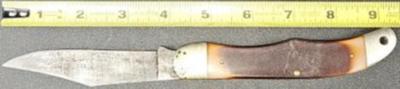 Vintage Schrade Old Timer With Sheath Folding Pocket Knife - (T1)