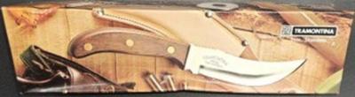 Tramontina Knife With Sheath Stainless Sheet Polywood Handle - (T1)