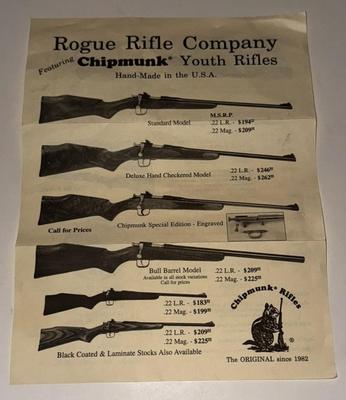 Chipmonk .22 Caliber Single Shot Bolt Action Rifle