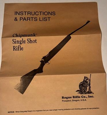 Chipmonk .22 Caliber Single Shot Bolt Action Rifle