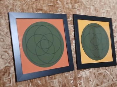 Framed Abstract Art Prints (Pair)