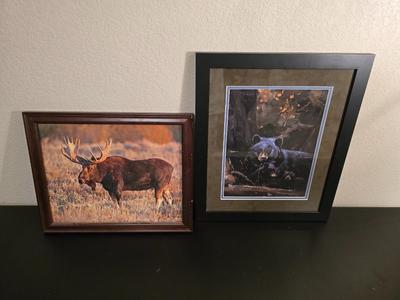 Wildlife Art Prints: Moose & Bear