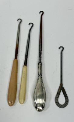 Sale Photo Thumbnail #216: Button hooks for shoes, corsets, etc. Good condition.