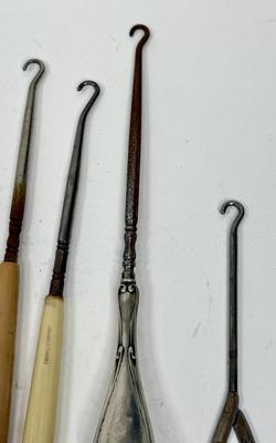Sale Photo Thumbnail #219: Button hooks for shoes, corsets, etc. Good condition.